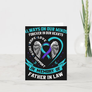 In Memory Of My Father In Law Suicide Awareness Pr Card
