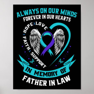 In Memory Of My Father In Law Suicide Awareness Pr Poster