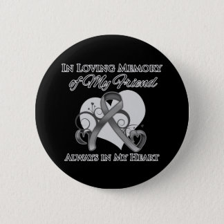 In Memory of My Friend - Brain Cancer Button