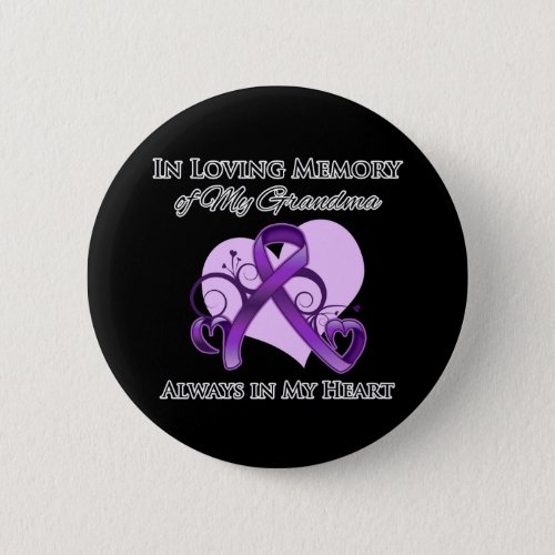 In Memory of My Grandma _ Pancreatic Cancer Button