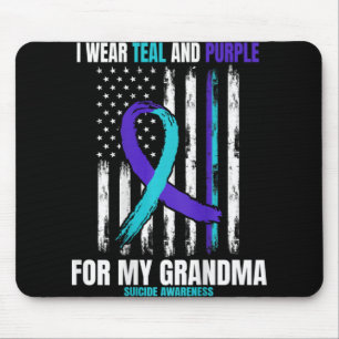 In Memory Of My Grandma Suicide Awareness Flag Byc Mouse Pad