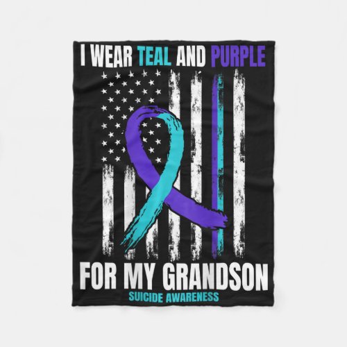 In Memory Of My Grandson Suicide Awareness Flag By
