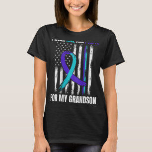 In Memory Of My Grandson Suicide Awareness Flag Ck T-Shirt