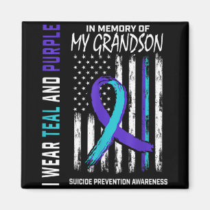 In Memory Of My Grandson Suicide Awareness Prevent Magnet