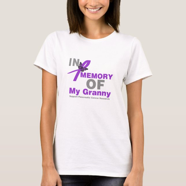 In Memory of My Granny Pancreatic Cancer T-Shirt (Front)