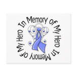 In Memory of My Hero Esophageal Cancer Angel Wings Invitation