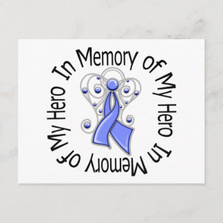 In Memory of My Hero Esophageal Cancer Angel Wings Invitation
