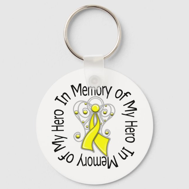 In Memory of My Hero Suicide Prevention Keychain (Front)