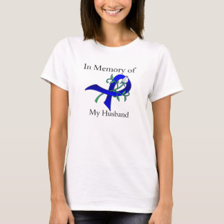 In Memory of My Husband - Colon Cancer T-Shirt