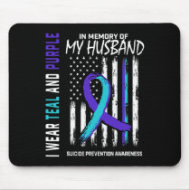 In Memory Of My Husbynd Suicide Awareness Preventi Mouse Pad