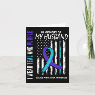 In Memory Of My Husnd Suicide Awareness Prevention Card