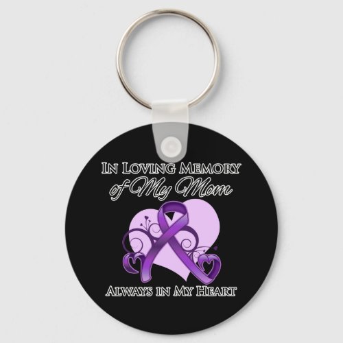 In Memory of My Mom _ Pancreatic Cancer Keychain