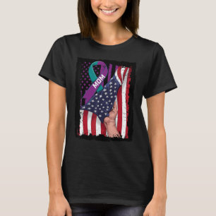 In Memory of my Mom Suicide Awareness American Fla T-Shirt