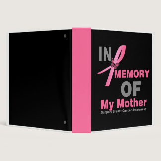 In Memory of My Mother Breast Cancer Tribute Album Binder