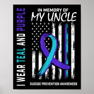 In Memory Of My Uncle Suicide Awareness Prevention Poster