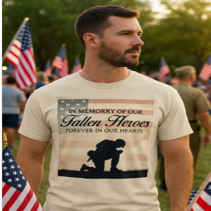 In Memory of Our Heroes – Patriotic Memorial Day G T-Shirt