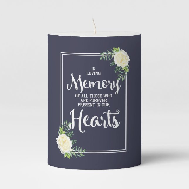In Memory of our loved ones Pillar Candle (Front)