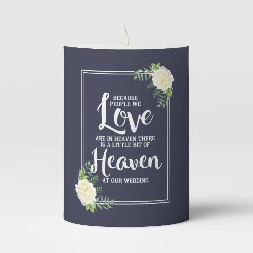 In Memory of our loved ones Pillar Candle