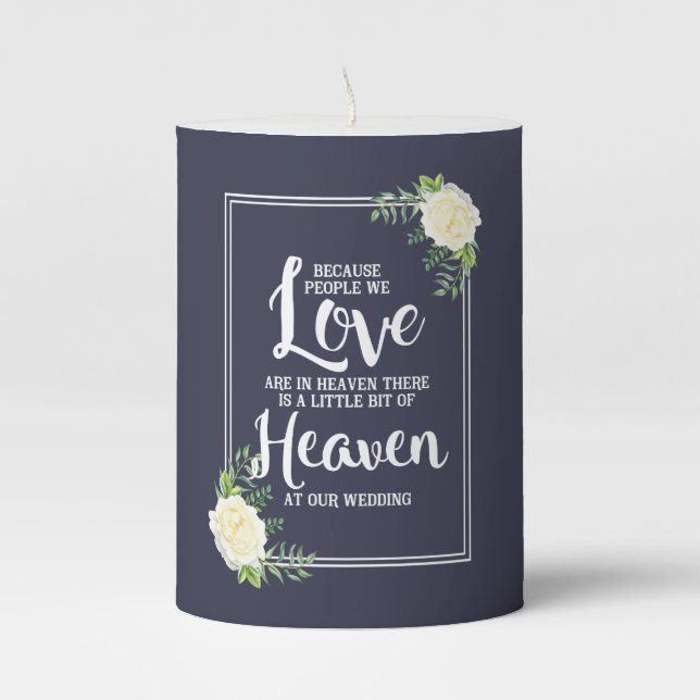 In Memory of our loved ones Pillar Candle (Front)