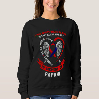 In Memory of Papaw CHD Awareness Products Heart Di Sweatshirt