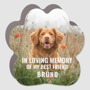 In Memory of Pet Memorial Car Magnet