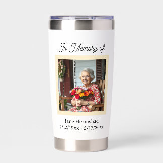 In Memory of | Photo Keepsake Gift Insulated Tumbler