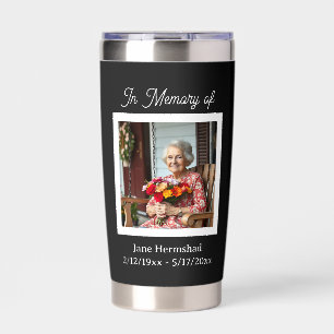In Memory of Photo Keepsake Gift Insulated Tumbler