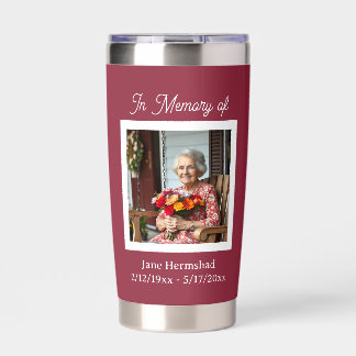 In Memory of | Photo Keepsake Gift Insulated Tumbler
