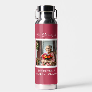 In Memory of | Photo Keepsake Gift Water Bottle