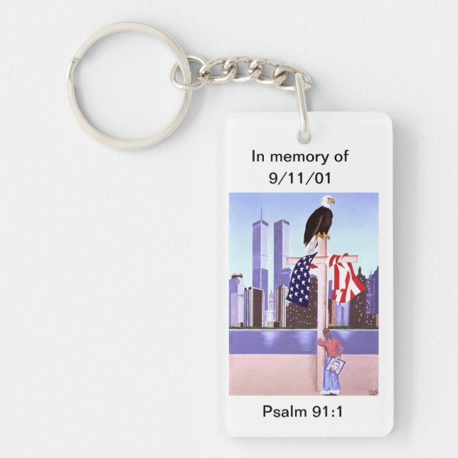 In Memory of September 11th, 2001 Keychain (Front)