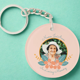 In Memory Of, Sympathy Photo Keychain