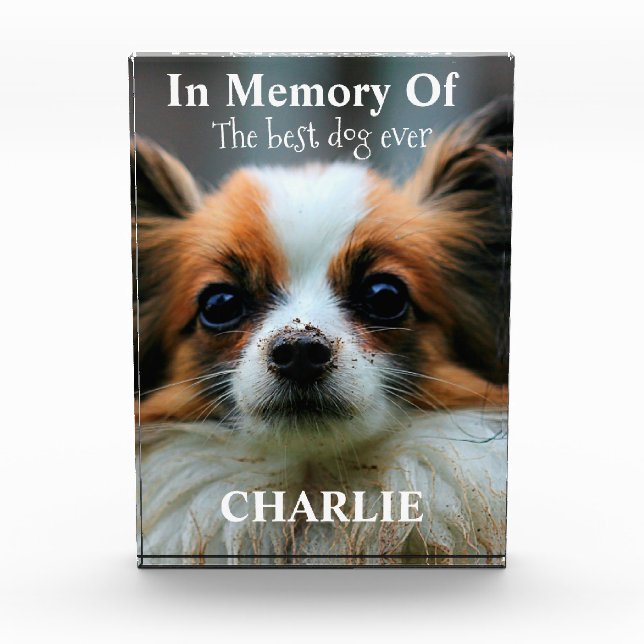 In Memory of the best dog ever Photo Block (Front)