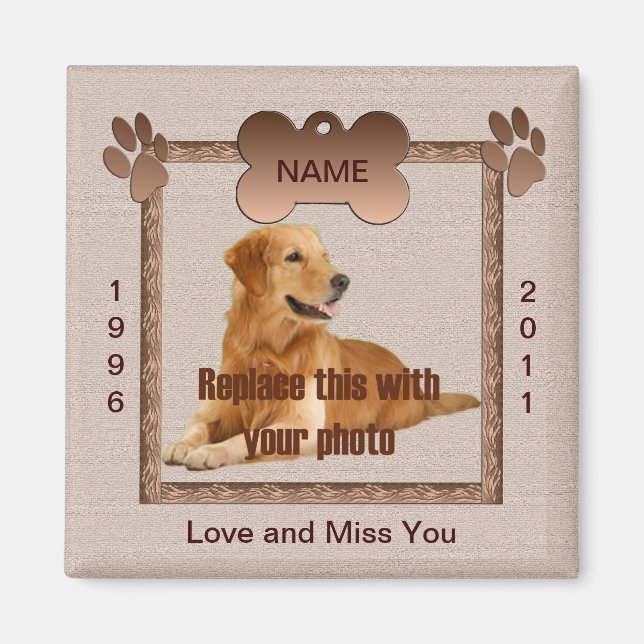 In Memory of Your Dog Magnet (Front)