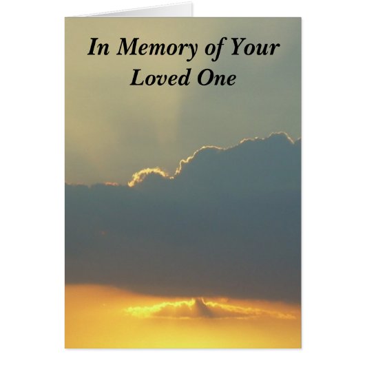 In Memory of Your Loved One Cards (Front)
