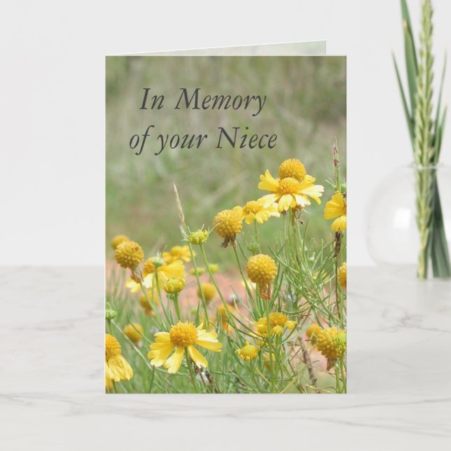 In Memory of your Niece Card (Front)
