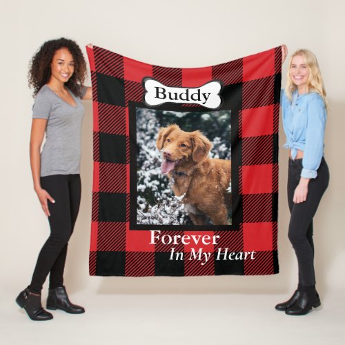 In Memory Personalized Dog Throw Blanket