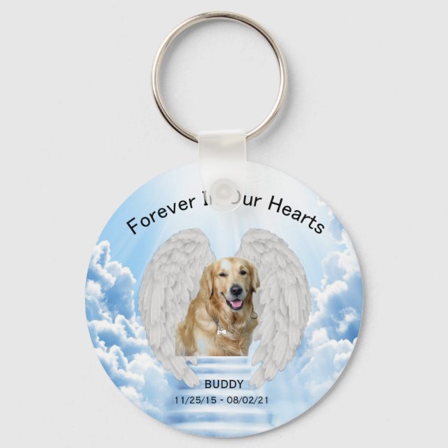 In Memory Personalized Keychain For Pets (Front)