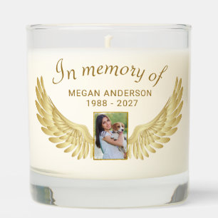 In Memory Remembrance Photo Memorial Scented Candle