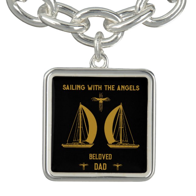 In Memory Sailer Boater Funeral Bracelet (Design)