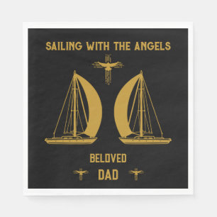 In Memory Sailer Boater Funeral Napkins