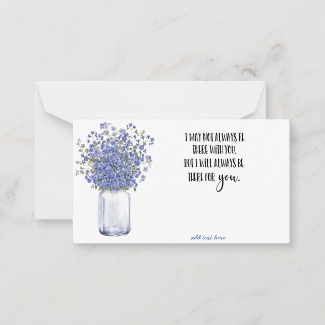 In Memory Sympathy Memorial Angel florist card (Front)
