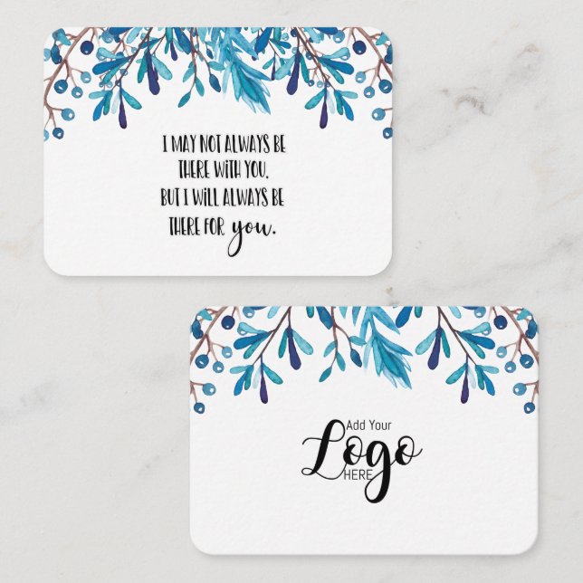 In Memory Sympathy Memorial Angel keepsake gift Business Card (Front/Back)