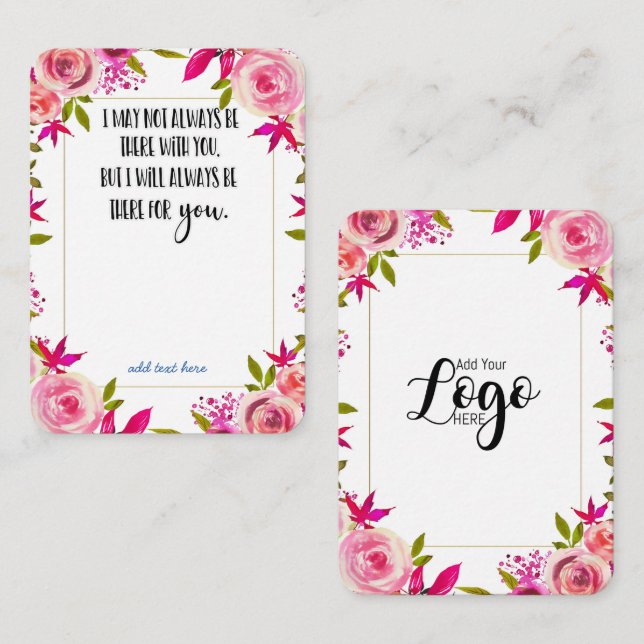 In Memory Sympathy Memorial Angel keepsake gift Business Card (Front/Back)