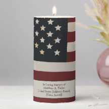 In Memory Vintage American Flag Veteran's Day