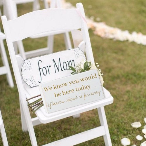 In Memory Wedding Reserved Wood Box Sign