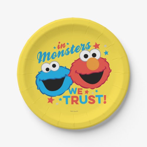In Monsters We Trust Paper Plates