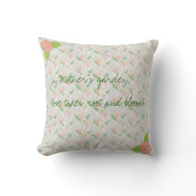 In Mother’s Garden Floral Throw Pillow