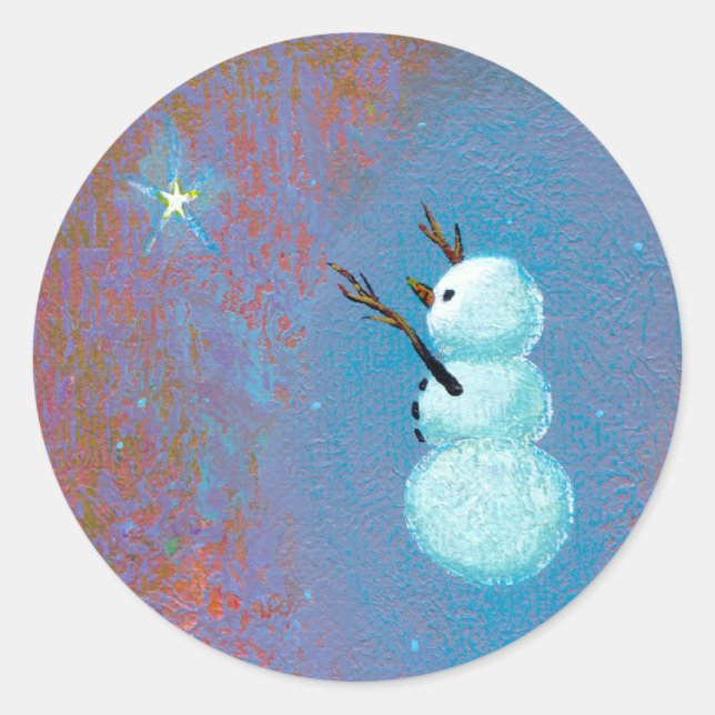 (in Motion) Belief Stickers - Adorable Snowman (Front)