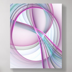In Motion, Modern Abstract Colorful Fractal Art Acrylic Photo Tile