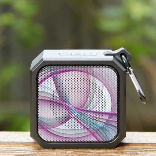 In Motion Modern Abstract Colorful Fractal Art Bluetooth Speaker